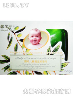 馨寶嬰兒嬰幼兒橄欖滋潤(rùn)皂（透明皂）100g