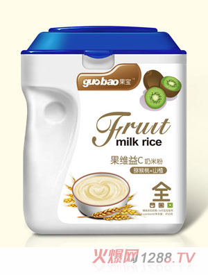 果寶果維益C奶米粉桶裝全獼猴桃+山楂
