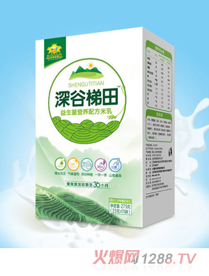 金盾愛嬰深谷梯田益生菌營(yíng)養(yǎng)配方米乳盒裝
