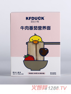 功夫小鴨牛肉番茄營養(yǎng)面