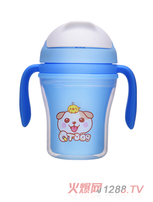 邦貝小象寶寶水杯藍(lán)色手柄款