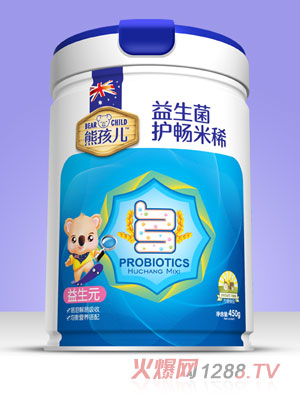 熊孩兒益生菌護暢米?。▓A聽）