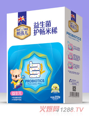 熊孩兒益生菌護暢米稀（盒裝）