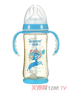 迪樂夢PPSU奶瓶300ml藍色