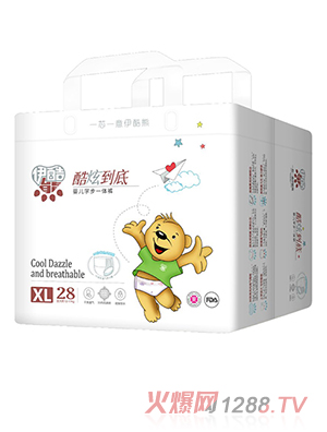 伊酷熊嬰兒學步一體褲XL28